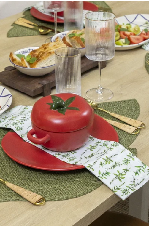 Conjunto de Guardanapos Home Basilico 4 Peças