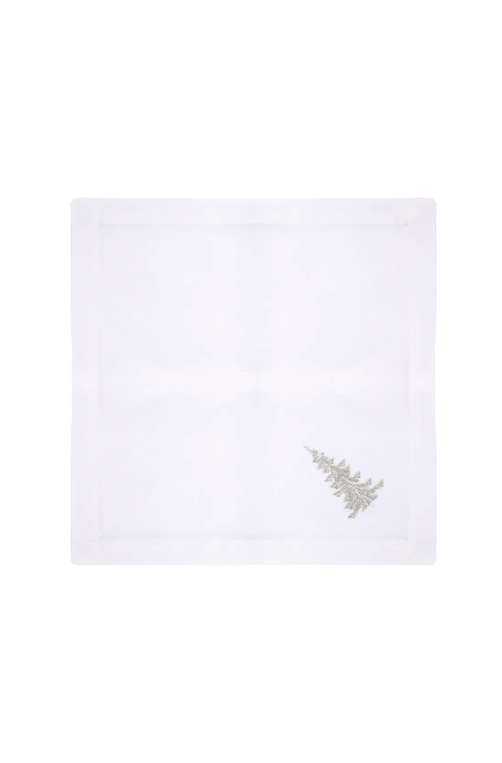 Guardanapo Natalino com Árvore Branco