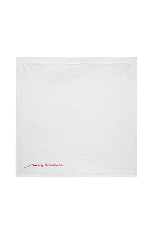 Guardanapo Cannes Natal Christmas Branco Avulso