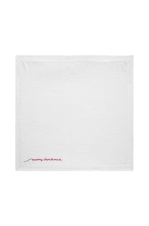 Guardanapo Cannes Natal Christmas Branco Avulso