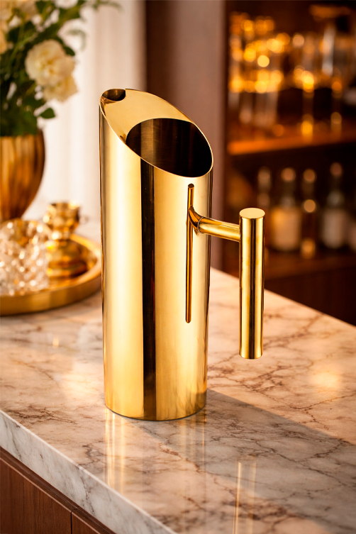 Jarra Inox Moderna Dourada 1,5L