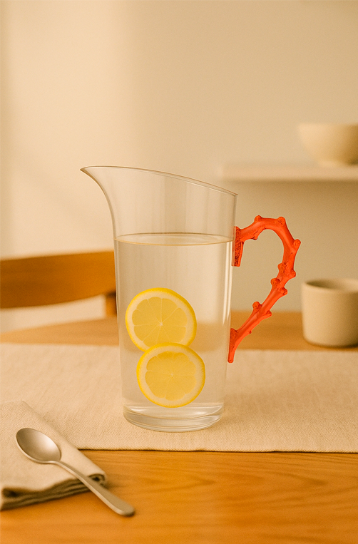 Jarra Coral em Acrílico 2,5L