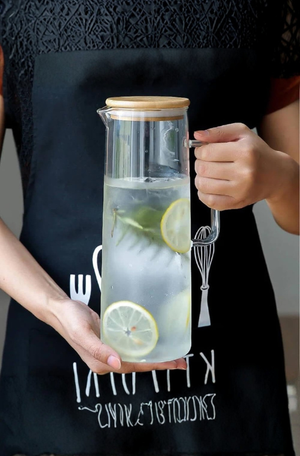 Jarra Boro Doppio com Tampa De Bambu 1,2 Litros