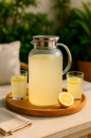 Jarra em Vidro Borossilicato com Tampa 1,5L