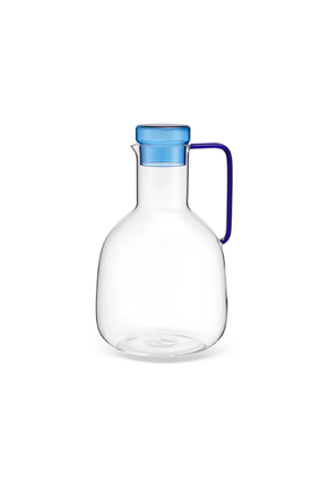 Jarra com Detalhe Azul em Vidro Borossilicato 1,7L