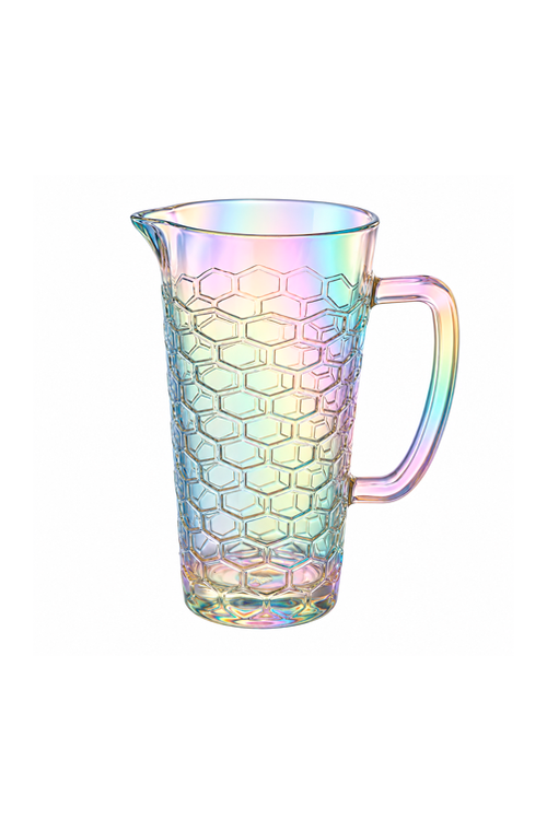 Jarra Bee Rainbow em Vidro 1,2 L