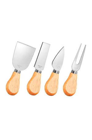 Jogo para Queijo em Inox 4 Peças