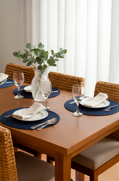 Jogo Americano de Polipropileno Fresno Espiral Marinho