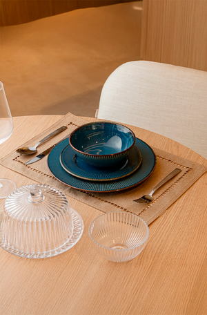 Jogo Americano Lévis Taupe Poliéster