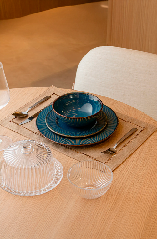 Jogo Americano Lévis Taupe Poliéster