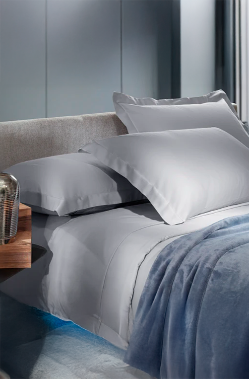 Jogo de Cama Casal 300 Fios Living Art Cinza