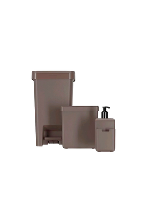 Conjunto Lixeira e Dispenser Single 3 Peças