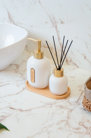 Conjunto para Banheiro Concept Branco Cerâmica 3 Peças