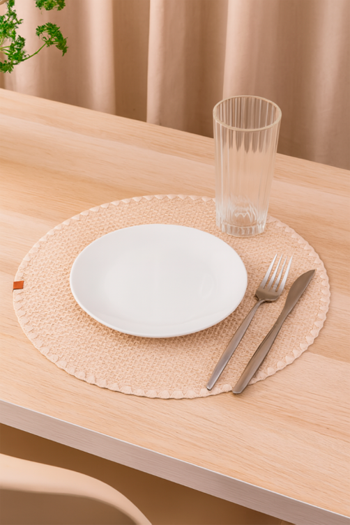 Jogo Americano Artesanal Texturizado Areia 38cm