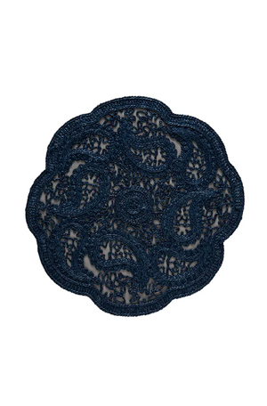 Jogo Americano Paisley Azul Marinho Brazil Nature