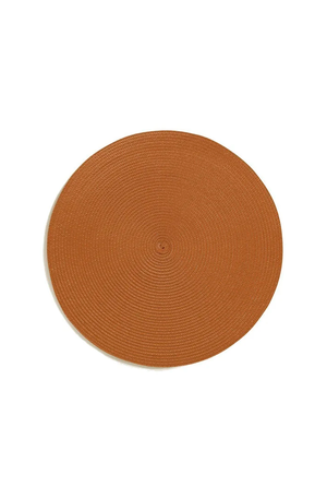 Jogo Americano Avulso Redondo Luna Camurça 38cm