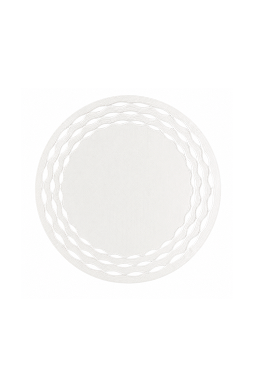 Jogo Americano Olea Branco com Bordado Branco 40cm