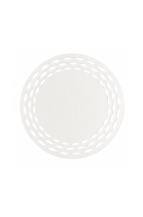 Jogo Americano Olea Branco com Bordado Branco 40cm