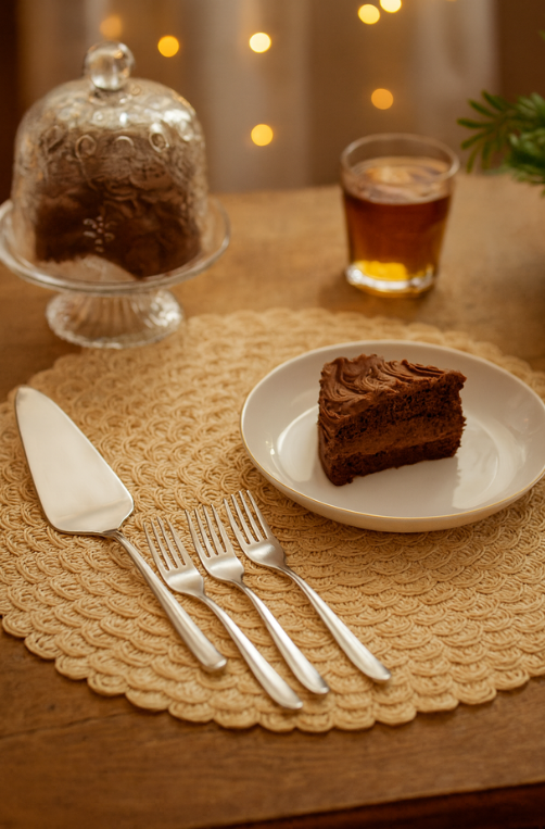 Jogo Americano de Papel Pétala Bege 38cm