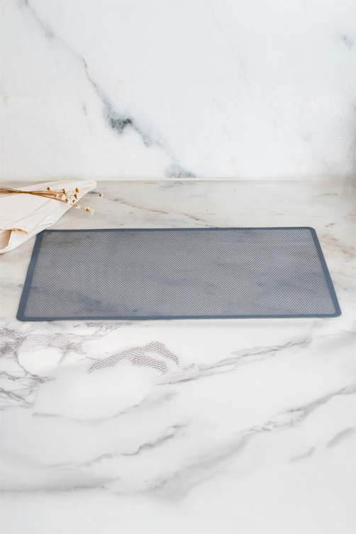 Jogo Americano de PVC Tela Cinza