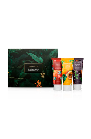 Kit Creme para Mãos Tropicaliza Brasil em Polpa 45g 3 Unidades