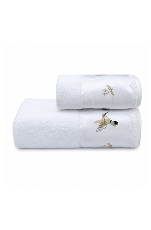 Kit de Lavabo Le Jardin 300 Fios Egípcios em Algodão Branca