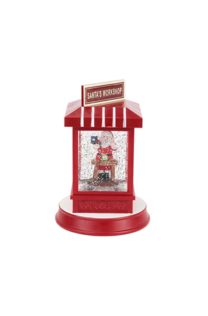 Lamparina Decorativa com Papai Noel de Led e Musica