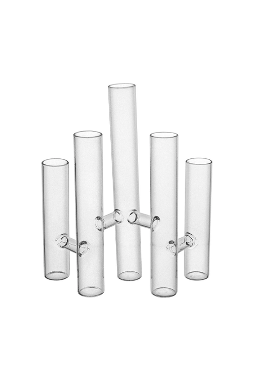 Vaso de Vidro Aesthetic com 5 Tubos