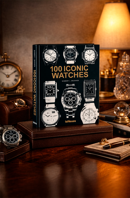 Livro Decorativo 100 Iconic Watches em Capa Dura