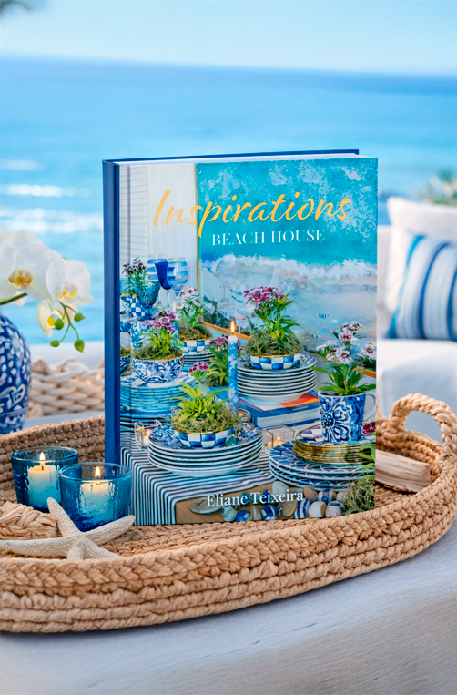 Livro Decorativo Inspirations Beach House em Capa Dura