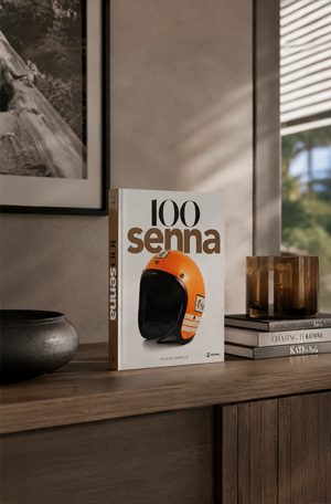 Livro Decorativo 100 Senna - Edição Especial 30 Anos Capa Capacete