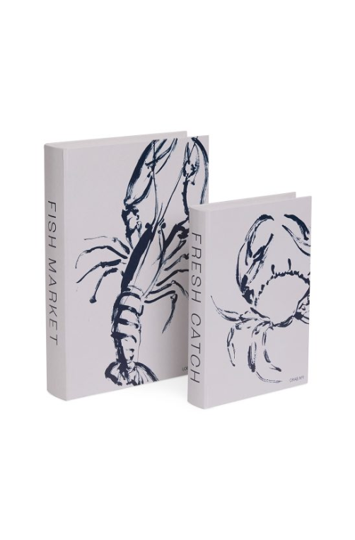 Conjunto de 2 Livro Caixa Seafood