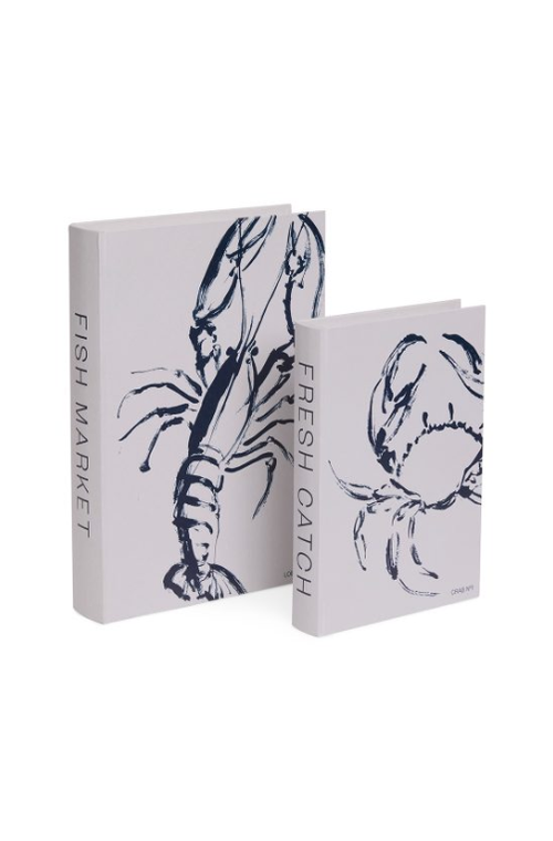 Conjunto de 2 Livro Caixa Seafood