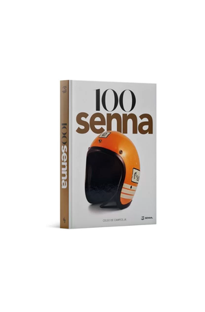 Livro Decorativo 100 Senna - Edição Especial 30 Anos Capa Capacete