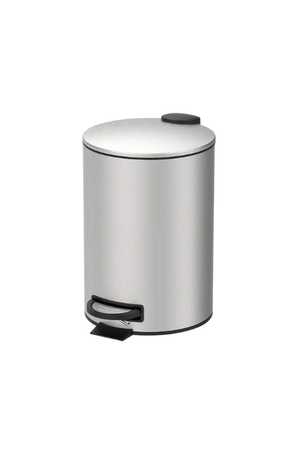 Lixeira com Pedal e Balde  Spin de Aço Inox 12 Litros