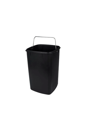 Lixeira com Pedal e Balde Frame Aço Carbono Preto 12 Litros