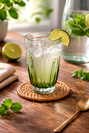 Copo Alto de Acrílico Verde 350ml