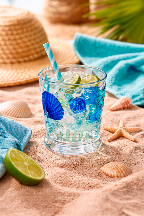 Copo Oceano em Acrílico Decorativo 350ml