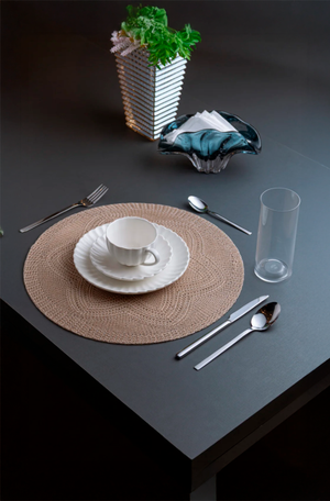 Lugar Americano Fiore Marrom Polipropileno 38cm