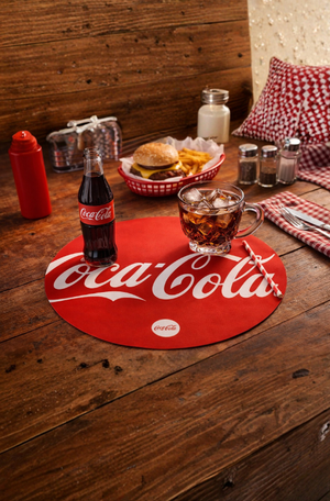 Lugar Americano Redondo Red Coca-Cola