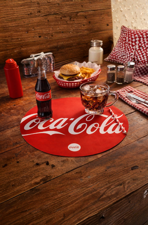 Lugar Americano Redondo Red Coca-Cola