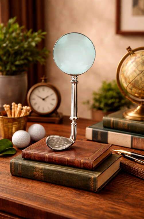 Lupa Decortiva com Cabo de Golfe