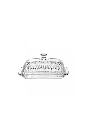 Mantegueira Retangular com Tampa Laure de Vidro