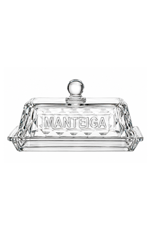 Manteigueira Memory Transparente em Vidro