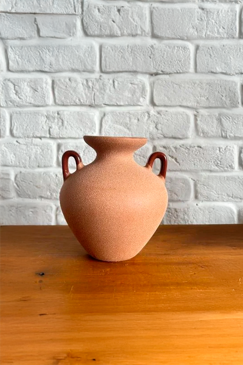 Vaso Decorativo Urna Ânfora Terra de Cerâmica