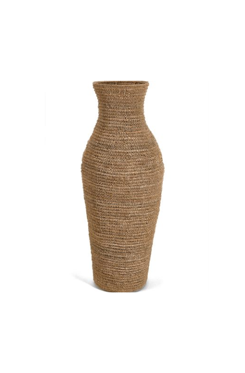 Vaso Decorativo Tall Dunas em Fibra Natural