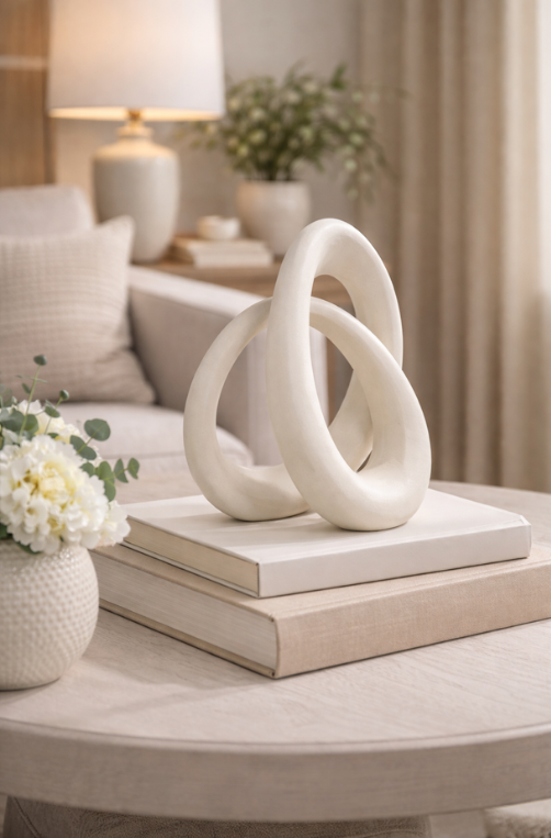 Escultura Decorativa Elo em Poliresina