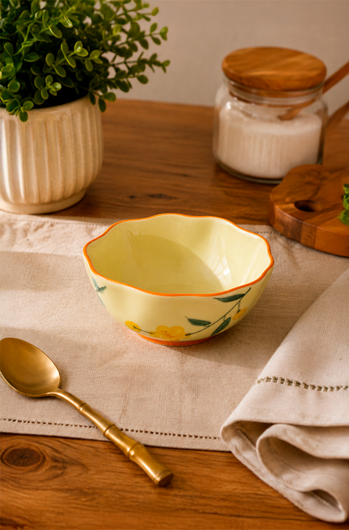 Mini Bowl Floral em Cerâmica