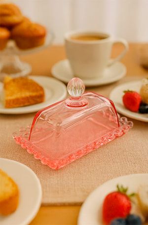 Manteigueira em Cristal Pearl