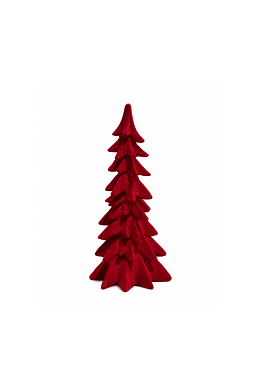 Mini Árvore Natalina Decorativa Flocado em Resina 20cm